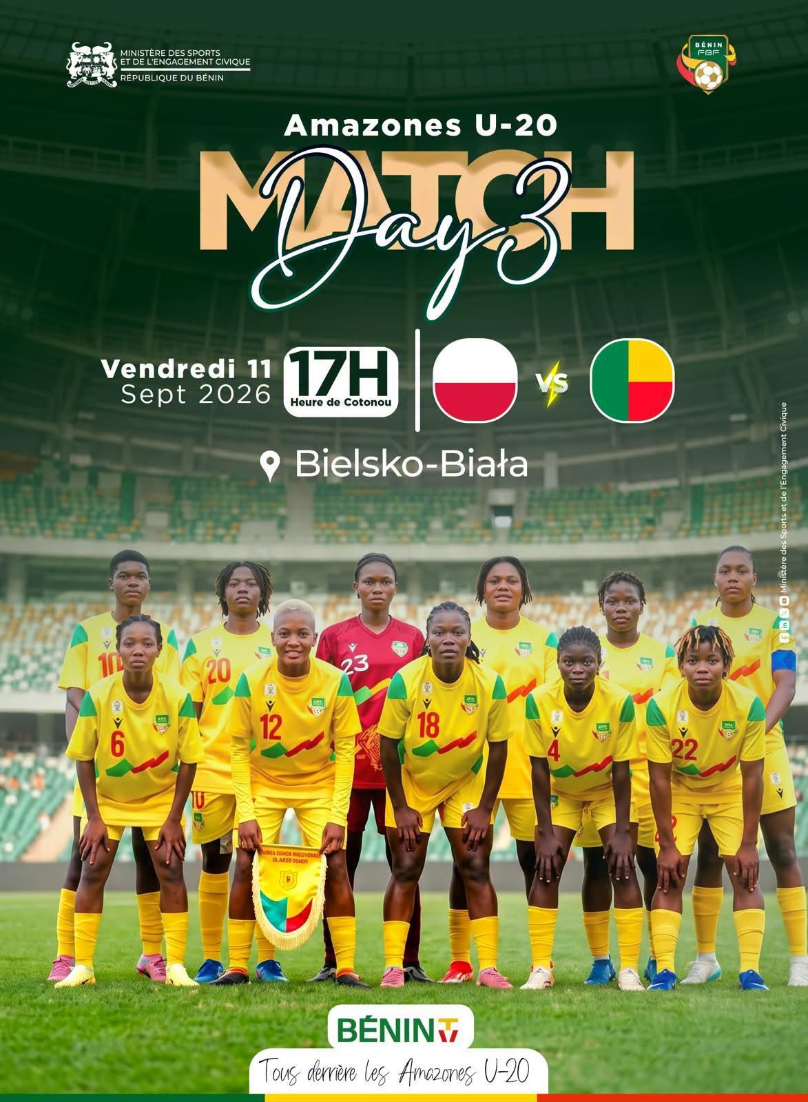 Bénin vs Pologne